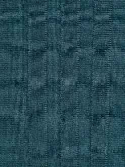 Skirts|Misook A-Line Textural Stripe Cashmere Midi Skirt MarineTeal