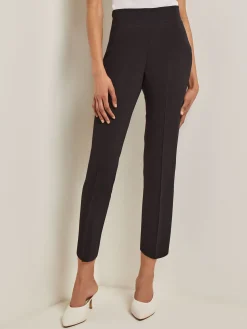 Pants & Shorts|Misook Ankle-length Flat Knit Pant Black