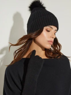 Jackets & Coats|Tops & Tees|Misook Asymmetrical Poncho - Cashmere Poncho | Black