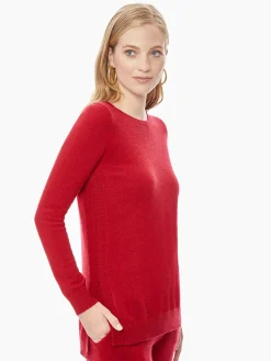 Tops & Tees|Misook Bateau Neck Top - Cashmere Sweater | Red