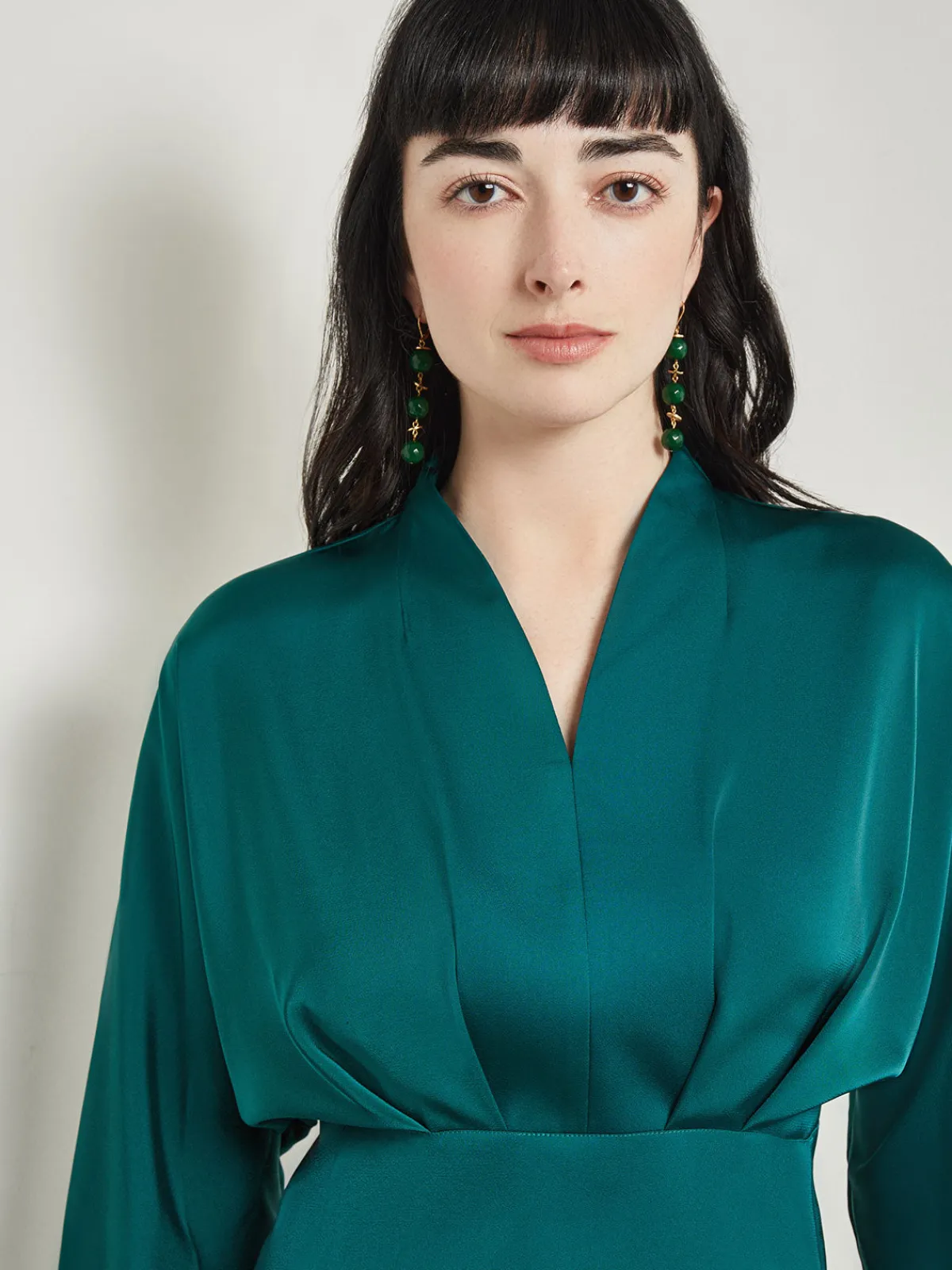Tops & Tees|Misook Batwing Sleeve Blouse - Crepe De Chine Spruce