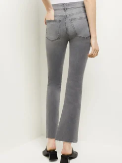 Pants & Shorts|Misook Bridget High-Rise Cropped Bootcut Jeans OvercastRaw