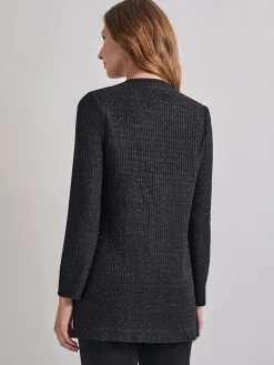 Jackets & Coats|Misook Cable Trim Jacket Black