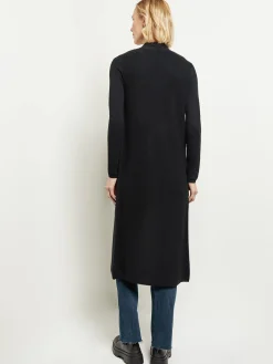 Jackets & Coats|Misook Cashmere Maxi Duster Cardigan Black