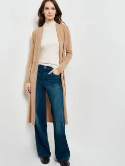 Jackets & Coats|Misook Cashmere Maxi Duster Cardigan Natural