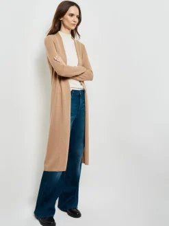 Jackets & Coats|Misook Cashmere Maxi Duster Cardigan Natural