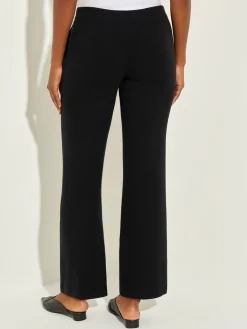 Pants & Shorts|Misook Cashmere Pants - Wide Leg Pants | Black