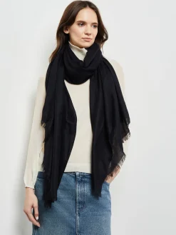 Accessories|Misook Cashmere Scarf Black