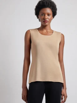 Tops & Tees|Tanks|Misook Classic Knit Tank Top Sand