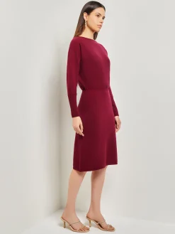 Dresses|Misook Dolman Sleeve Cashmere Dress AfricanViolet