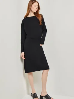 Dresses|Misook Dolman Sleeve Cashmere Dress Black