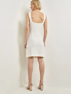 Dresses|Misook Eyelash Boucle Princess Seam Sheath Dress NewIvory