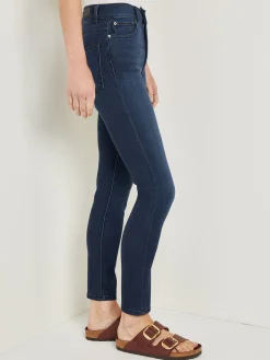 Pants & Shorts|Misook Farrow High-Rise Skinny Ankle Jeans DarkIndigo