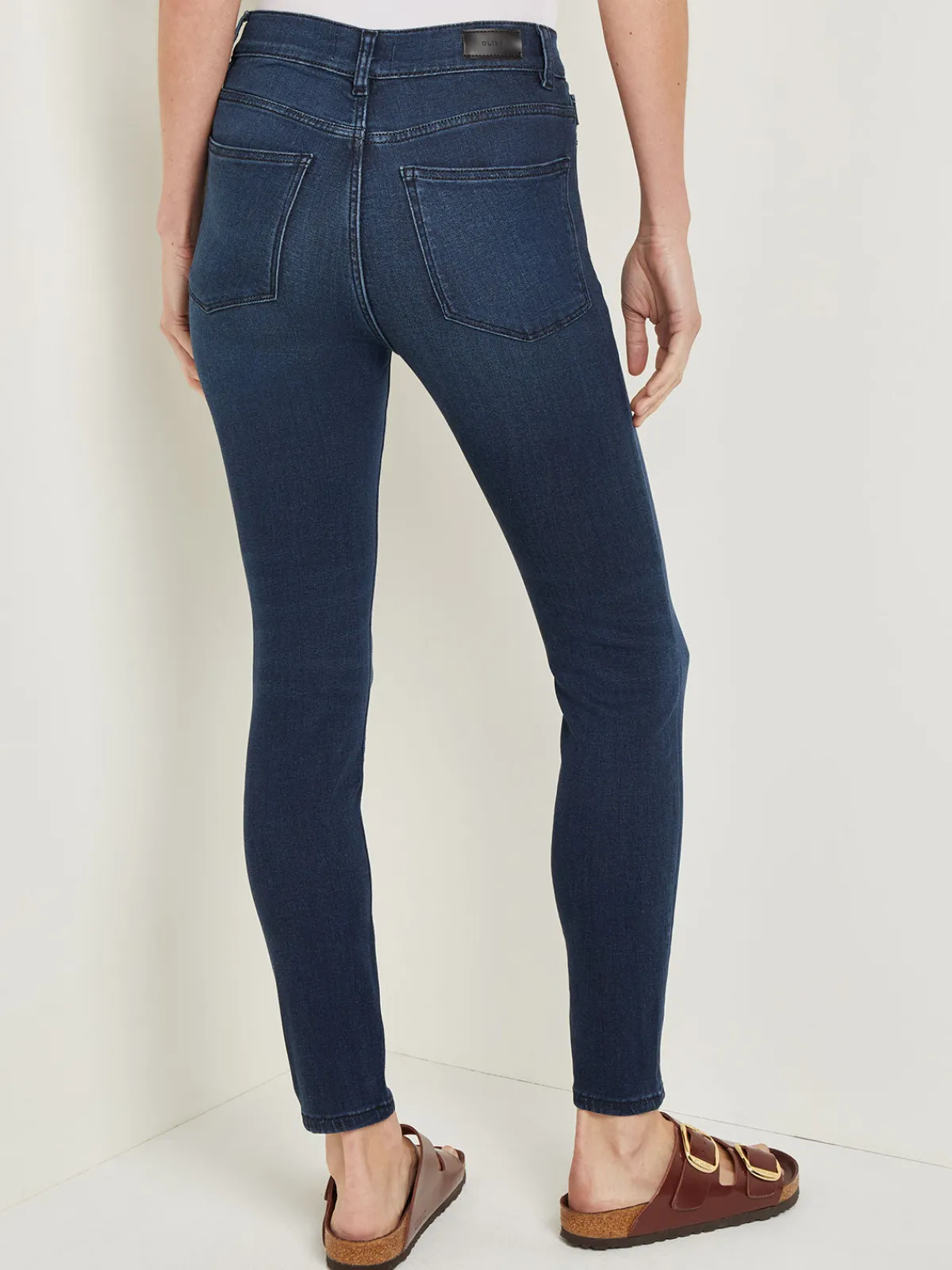 Pants & Shorts|Misook Farrow High-Rise Skinny Ankle Jeans DarkIndigo