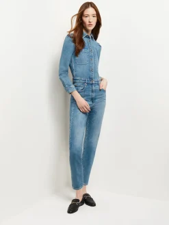 Pants & Shorts|Dresses|Misook Freja Denim Jumpsuit AgedMid