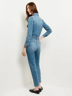 Pants & Shorts|Dresses|Misook Freja Denim Jumpsuit AgedMid
