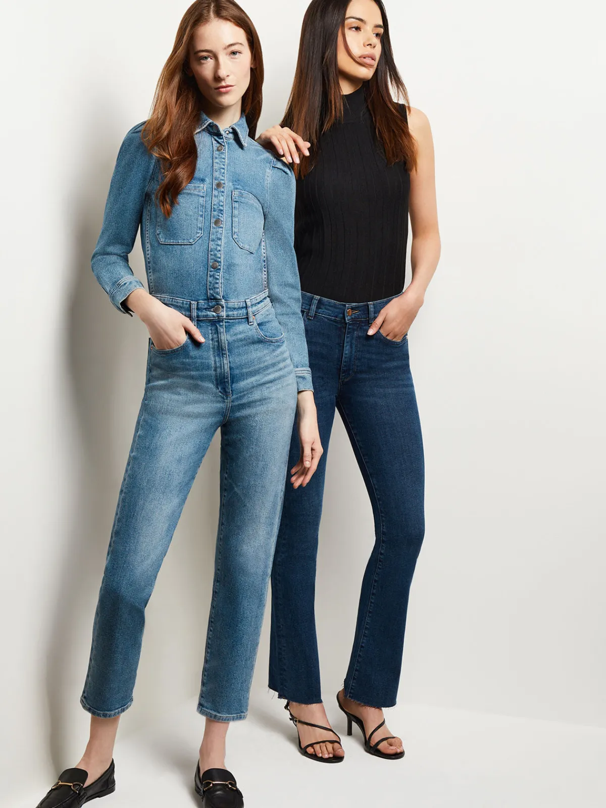 Pants & Shorts|Dresses|Misook Freja Denim Jumpsuit AgedMid