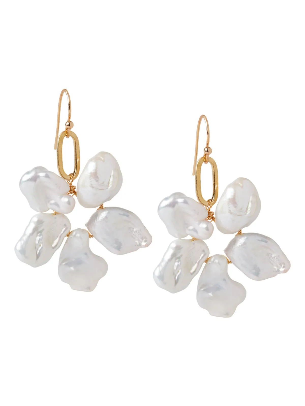 Accessories|Earrings|Misook Freshwater Wreath Dangle Earrings Pearl