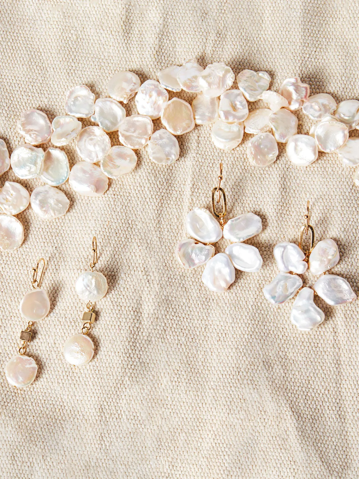 Accessories|Earrings|Misook Freshwater Wreath Dangle Earrings Pearl