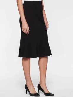 Skirts|Misook Gored Knit Skirt Black