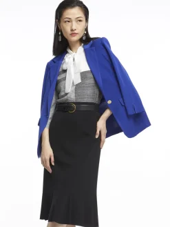 Skirts|Misook Gored Knit Skirt Black