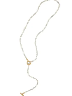 Accessories|Necklaces|Misook Handmade Gold & Silver Toggle Chain Necklace Silver/Gold