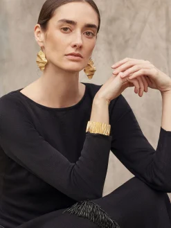 Dresses|Misook Modern Fit-and-Flare Sequin Princess Seam Knit Maxi Dress Black