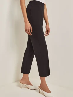 Pants & Shorts|Misook Petite Full-Length Flat Knit Pant Black