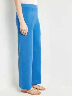 Pants & Shorts|Misook Pull-On Straight Leg Pants - Knit AdriaticBlue