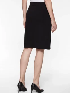 Skirts|Misook 23" Straight Knit Skirt - Knit Pencil Skirt | Black