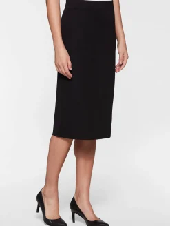 Skirts|Misook 27" Straight Knit Skirt - Knit Pencil Skirt | Black