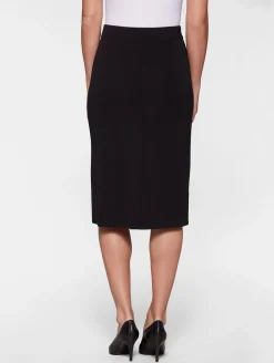 Skirts|Misook 27" Straight Knit Skirt - Knit Pencil Skirt | Black