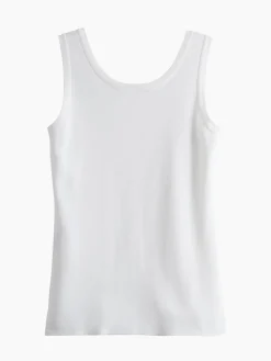 Tops & Tees|Tanks|Misook Scoop Neck Tank Top - Sleeveless Top | White