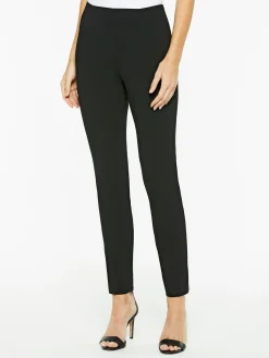 Pants & Shorts|Misook Seasonless Ponte Pull-on Pant in Black