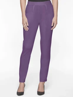 Pants & Shorts|Misook Slim Leg Knit Pant PlumRoyale