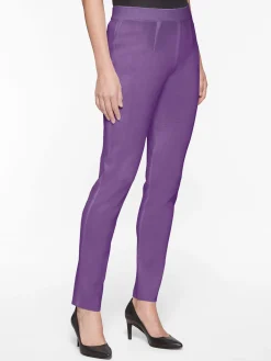 Pants & Shorts|Misook Slim Leg Knit Pant PlumRoyale