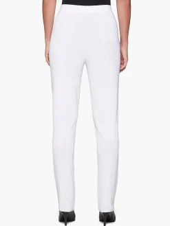 Pants & Shorts|Misook Straight Leg Knit Pant White