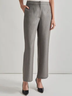 Pants & Shorts|Misook Stretch Woven Wide Leg Pant Black/White