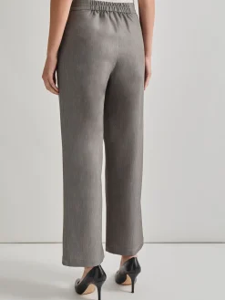 Pants & Shorts|Misook Stretch Woven Wide Leg Pant Black/White