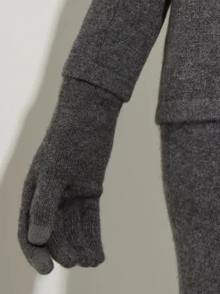 Accessories|Misook Tech Touch Long Cashmere Gloves Charcoal