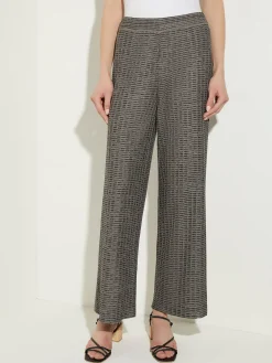 Pants & Shorts|Misook Tweed Wide Leg Knit Pants Mink/Black/NewIvory